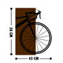 Wallity Bisiklet Accesorio Decorativo de Pared de Madera y Metal Nogal y Negro